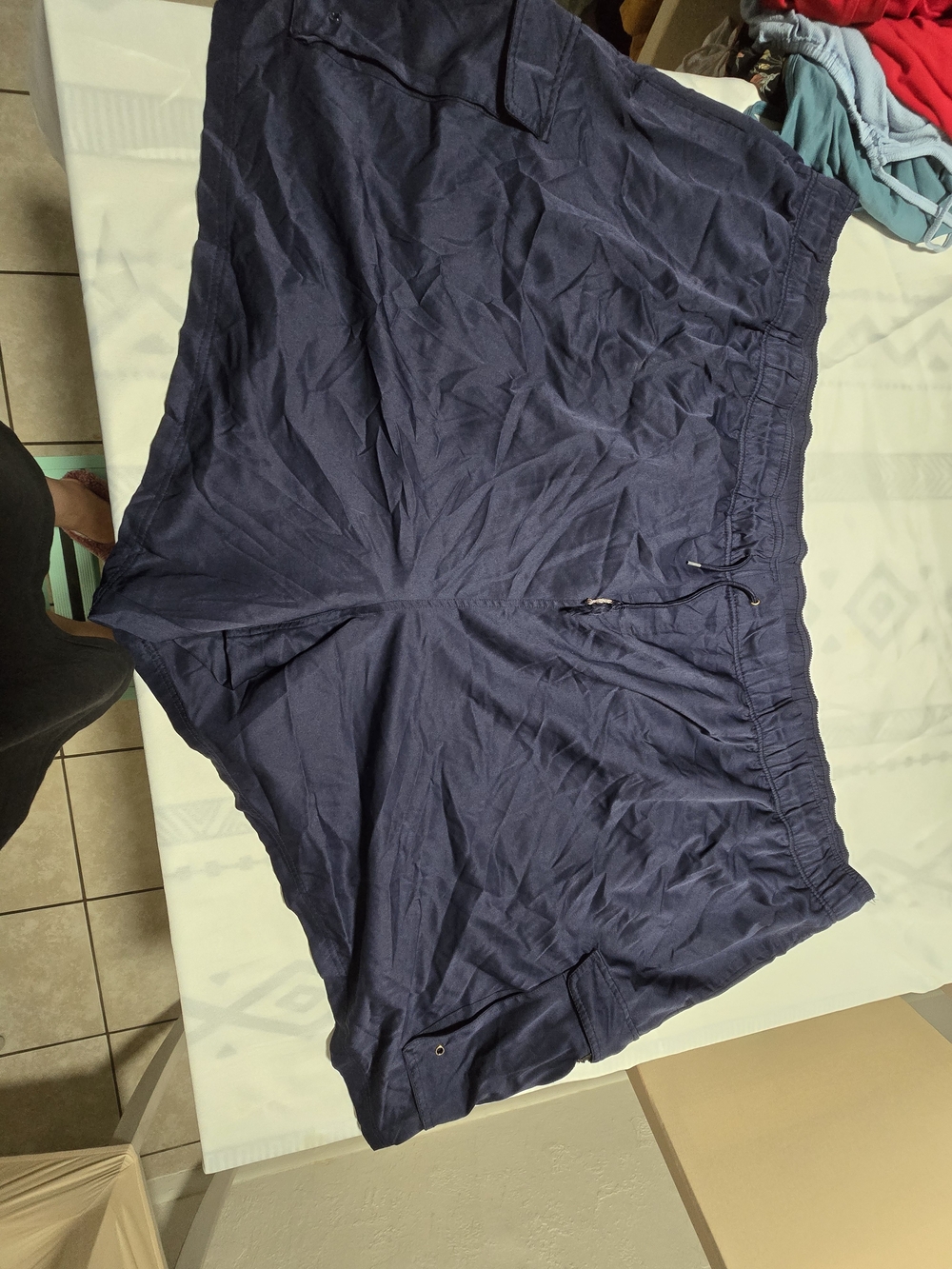 Men's Navy Casual Drawstring Swim Shorts Size 9xl